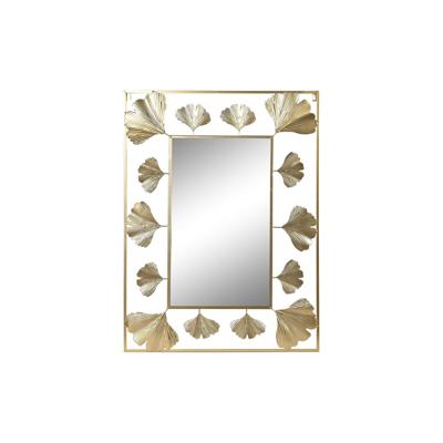 Wandspiegel DKD Home Decor Gouden Blad van een plant 71 x 1 x 97 cm