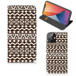 iPhone 12 | iPhone 12 Pro Hoesje met Magneet Aztec Brown