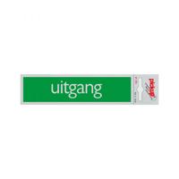 Bord Alulook Uitgang - 165x44 mm zelfklevend.