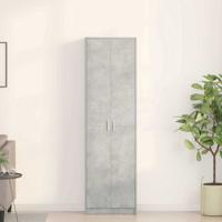 Kledingkast met plank Betongrijs 55 x 25 x 189 cm Bewerkt hout