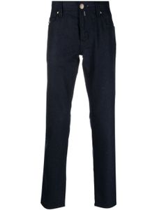 Sartoria Tramarossa pantalon skinny en laine vierge mélangée - Bleu