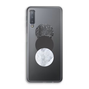 Marmeren cirkels: Samsung Galaxy A7 (2018) Transparant Hoesje
