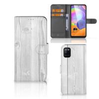 Samsung Galaxy A31 | Book Style Case | White Wood
