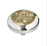 Melano Vivid Season CZ steentje Honey | Zilver