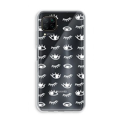 Eye pattern #3: Huawei P40 Lite Transparant Hoesje