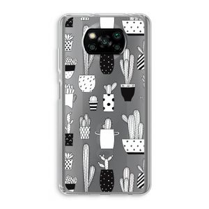 Cactusmotief: Xiaomi Poco X3 Pro Transparant Hoesje