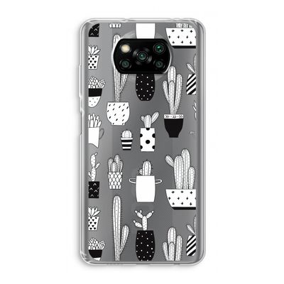 Cactusmotief: Xiaomi Poco X3 Pro Transparant Hoesje