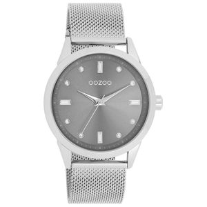 OOZOO C11281 Horloge Timepieces staal zilverkleurig-grijs 40 mm