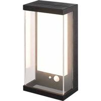 V-TAC 23032 VT-1193 Wandlamp op zonne-energie met bewegingsmelder LED 1 W Zwart