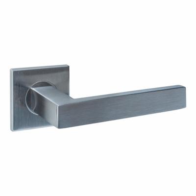 Intersteel deurkruk Q 05 op rozet vierkant verdekt 53x53x6mm - RVS