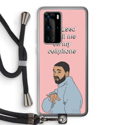 Hotline bling: Huawei P40 Pro Transparant Hoesje met koord