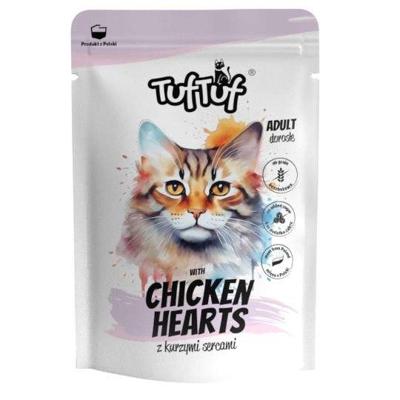 TUF TUF with chicken hearts - nat kattenvoer - 100g
