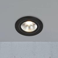 Inbouwspot zwart led lamp Nordlux &apos;Alec&apos; led zaagmaat 80mm 6.1W