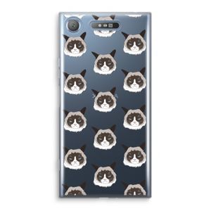 It's a Purrr Case: Sony Xperia XZ1 Transparant Hoesje