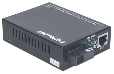 Intellinet 510547 netwerk media converter 100 Mbit/s Single-mode Zwart Intellinet 510547 netwerk media converter 100 Mbit/s Single-mode Zwart