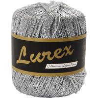 Lurex glitter garen, l: 160 m, zilver, 25 gr/ 1 bol