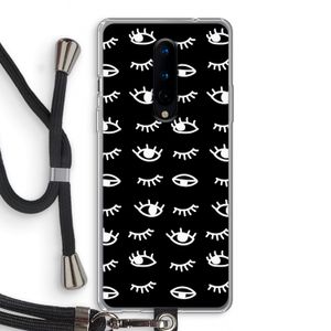 Eye pattern #3: OnePlus 8 Transparant Hoesje met koord