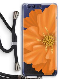 Orange Ellila flower: Honor 9 Transparant Hoesje met koord