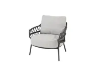 Calpi low dining chair anthracite with 2 cushions Calpi low dining chair anthracite with 2 cushions