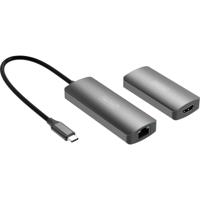 Digitus DS-55343 HDMI-extender USB-A 3.1 Gen 1, USB-C via netwerkkabel RJ45, via signaalkabel 30 m