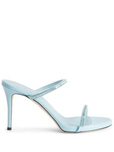 Giuseppe Zanotti sandales Iride 90 mm à ornements en cristal - Bleu