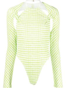 Jacquemus body imprimé à découpes - Vert