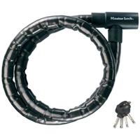 Lucchetto con cavo con chiave in acciaio Master Lock 8115EURDPS - Nero