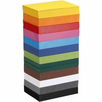 Colortime Gekleurd karton, a6, vel 105x148 mm, 180 gr, diverse kleuren, 12x100 vel/ 1 doos