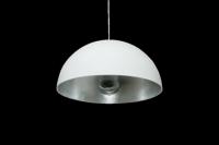 Artdelight Grote hanglampGala Ø 50cm wit binnenkant zilver - HL 12127-50 WI-ZI