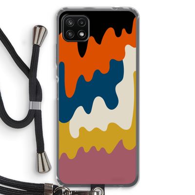 Baar A: Samsung Galaxy A22 5G Transparant Hoesje met koord