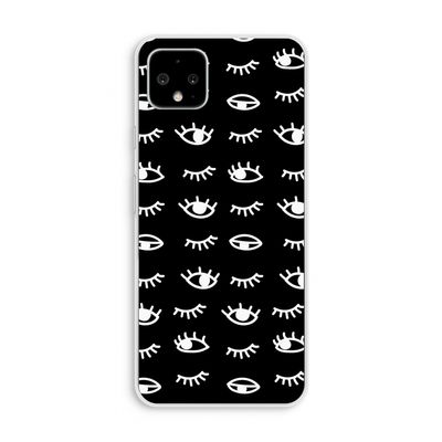 Eye pattern #3: Pixel 4 XL Transparant Hoesje