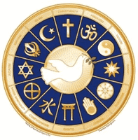 Raamsticker 12 Religions