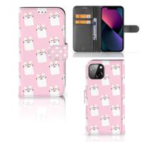 Apple iPhone 13 | Telefoonhoesje | Met pasjeshouder | Sleeping Cats