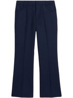 AMI Paris pantalon court à coupe évasée - Bleu