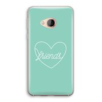 Friends heart pastel: HTC U Play Transparant Hoesje