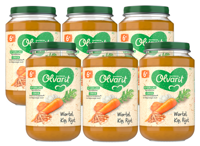 Olvarit 6m+ Wortel Kip Rijst