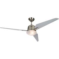 CasaFan Eco Aviatos 132 BN-SL Plafondventilator 31 W (Ø x h) 132 cm x 365 mm Chroom (geborsteld) Verwisselbare bladen, Met lamparmatuur, Met afstandsbediening