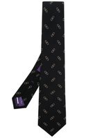 Ralph Lauren Purple Label cravate Linked-Ovals en soie - Noir - thumbnail