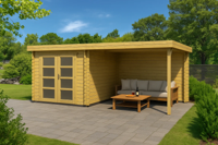 Tuinhuis met overkapping | Helmond | Fonteyn