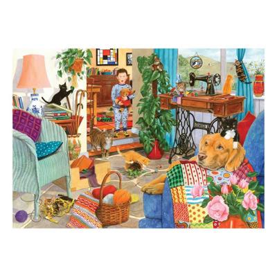 Kitten Chaos Puzzel 1000 Stukjes