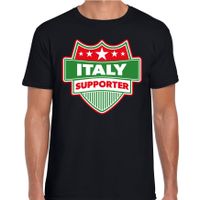 Italie / Italy schild supporter t-shirt zwart voor heren