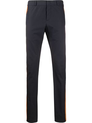 Valentino Garavani pantalon droit à empiècements contrastants - Bleu