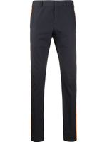 Valentino Garavani pantalon droit à empiècements contrastants - Bleu