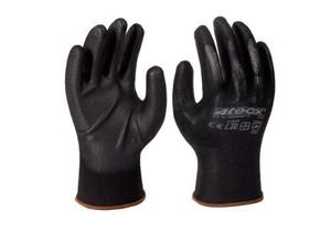 4tecx Handschoen Pu Zwart L 3Paar/Set