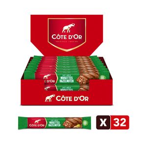 Côte d'Or chocoladerepen - melk hazelnootjes - 45g x 32