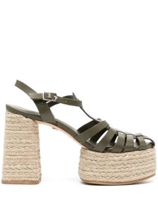 Dee Ocleppo sandales Kim 115 mm en cuir - Vert