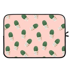 Cactusprint roze: Laptop sleeve 13 inch