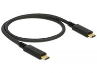 DeLOCK 83042 USB-kabel 0,5 m USB 3.2 Gen 2 (3.1 Gen 2) USB C Zwart