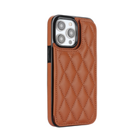 iPhone X hoesje - Backcover - Pasjeshouder - Kunstleer - Bruin