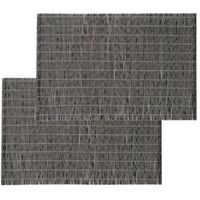 Set van 4x stuks placemats zwart bamboe 45 x 30 cm - Placemats - thumbnail